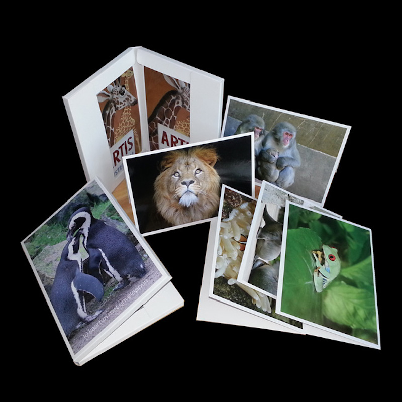 Terveisiä kaikille tilaisuuksille, paperikortti ja kirjekuoret.Matkailijoiden matkamuistot