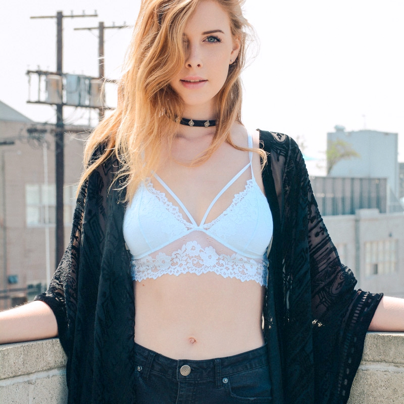GA-5430 Grace Girl Floral Lace Strappy BRALETTE Tukkukauppa