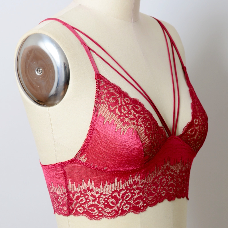 GA-5472 Grace Girl Cut Out Strappy Lace Bralette tukku