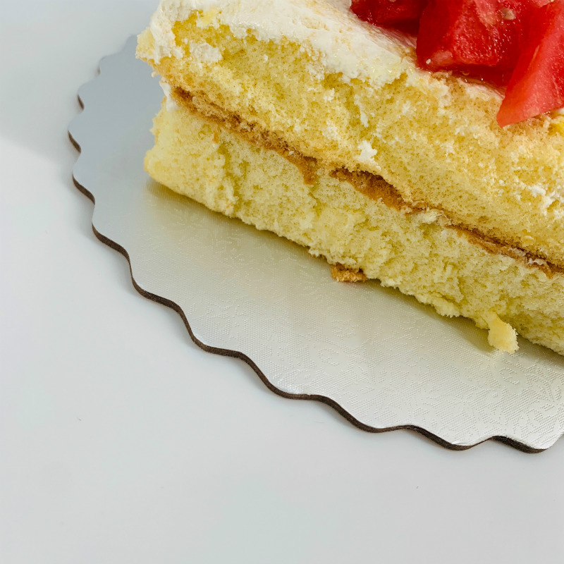 Kampasimpukka kakkulevy hopea 6 tuumaa, rasvaa hylkivä kakkualusta 15 cm, pienet kakkupohjat