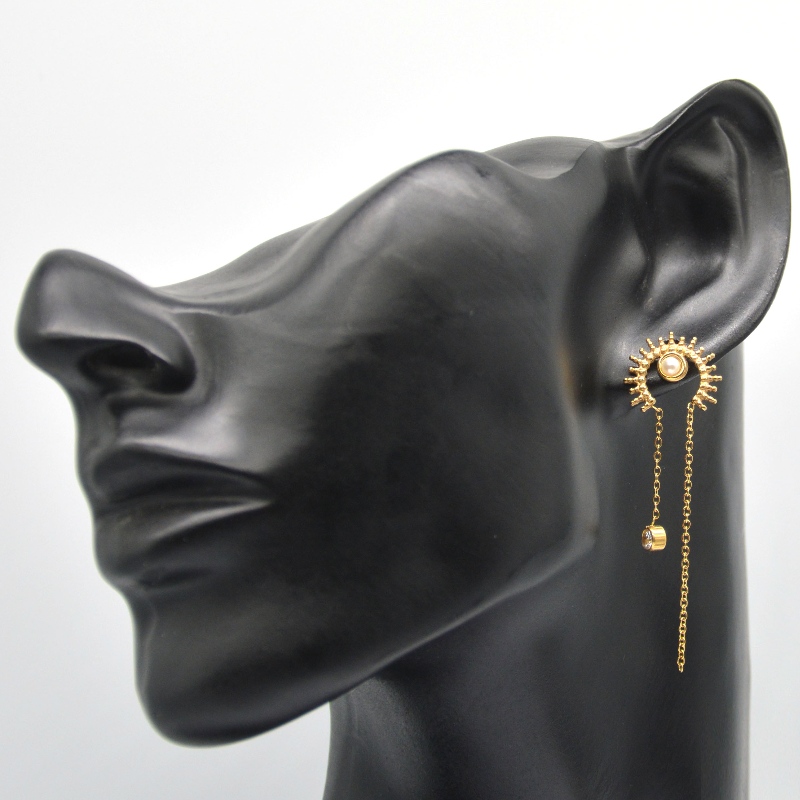 Pyöreät korvakorut, tupsut, nauhat tyhjiöpinnoitetut riipukset, ketjut, riipukset, söpöt korvakorut, korut Kiina Ruifanbao korujen jalostustehdas