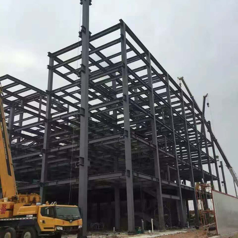 Vienti Eurooppaan Steel Structure Warehouse Buildings Fabrication 100+-maissa