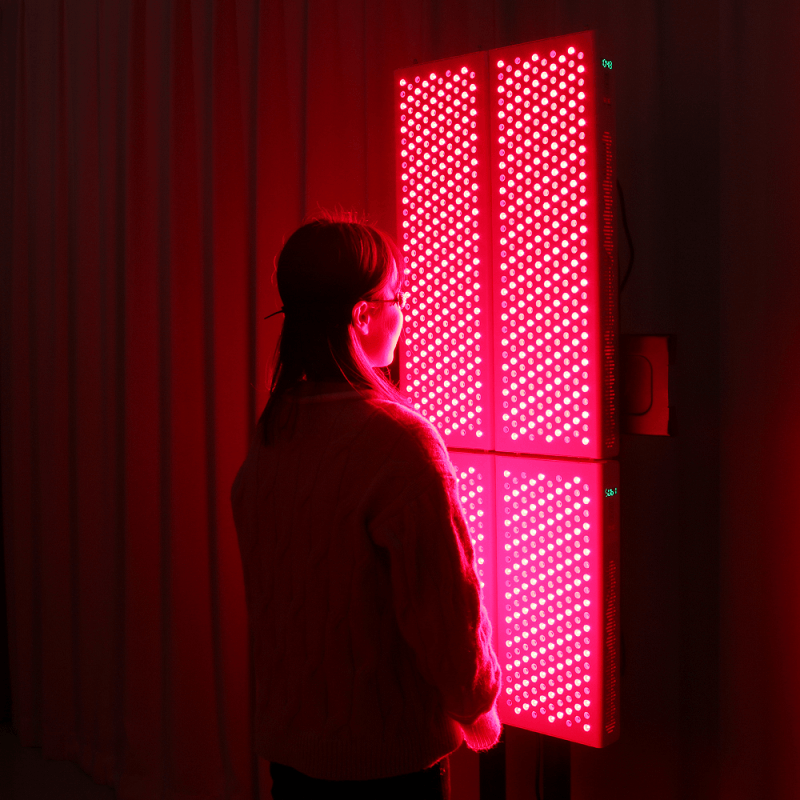 RD1500 + RD1000 koko kehon punainen led-valohoitopaneelilaitteet, joita käytetään kauneushoitolassa - infrapunavalohoito 660nm FDA