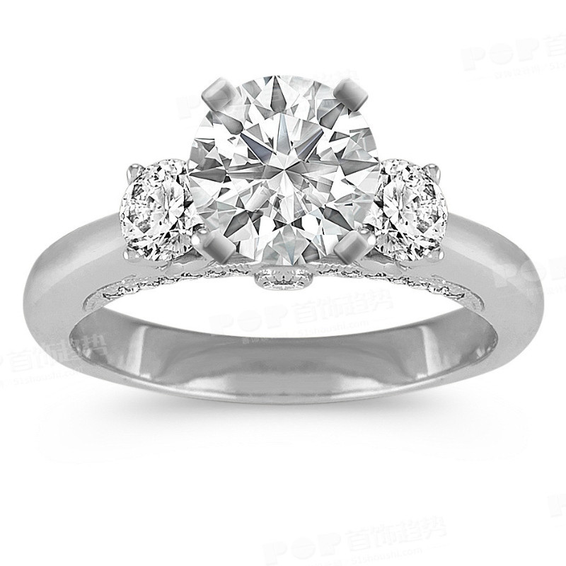 Naisten yksinkertainen ilmakehän kynsisetti 925 hopeasormus Kiina Ruifanbao korutehdas