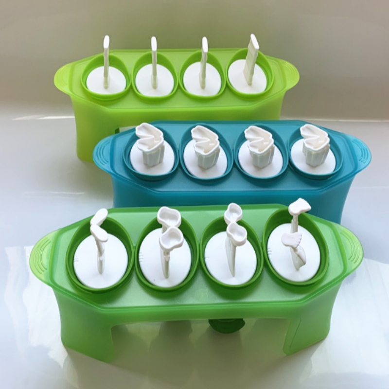 Uusi kallo-jäätelömalli villimies zombi-malli silikonipopsiikkeli kannattimella DIY-kädessä pidettävä jäätelömuotti