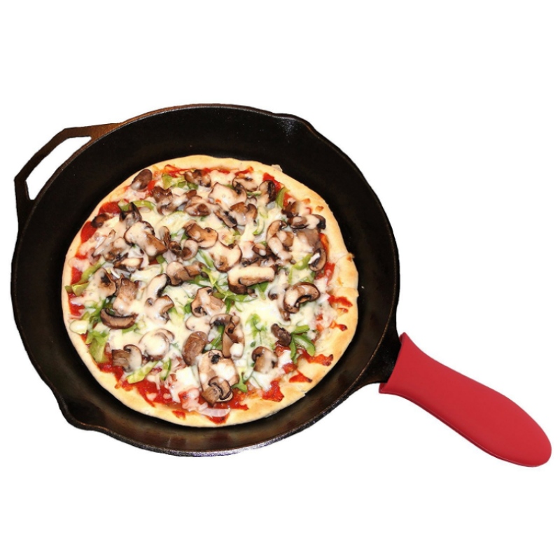 Paksutettu silikageelikahvan kansi pannun kahvan kansi paistinpannu silikageelikahva käsine lämmöneristys liukastumista estävän pannun kahvan kansi