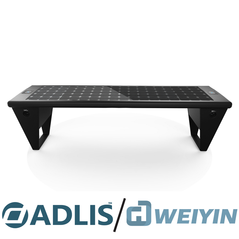 Laadukas materiaali räätälöity langaton langaton lataus Smart Street Bench