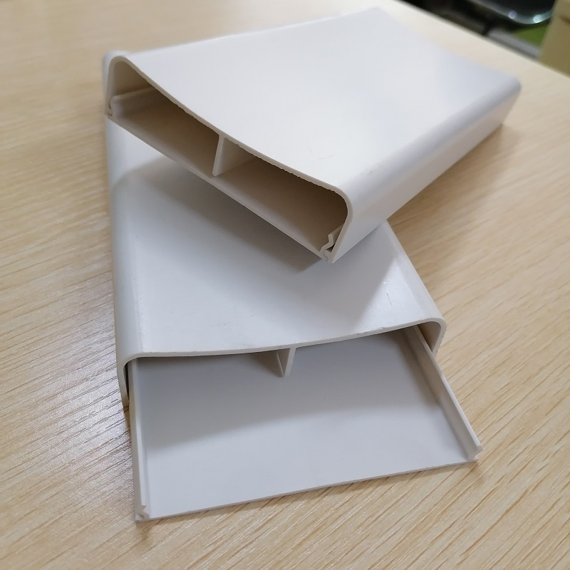 PVC-johtosuoja 2-kanavaisten kaapelien hallintakanava PVC-kaapelien peitevoide Raceway