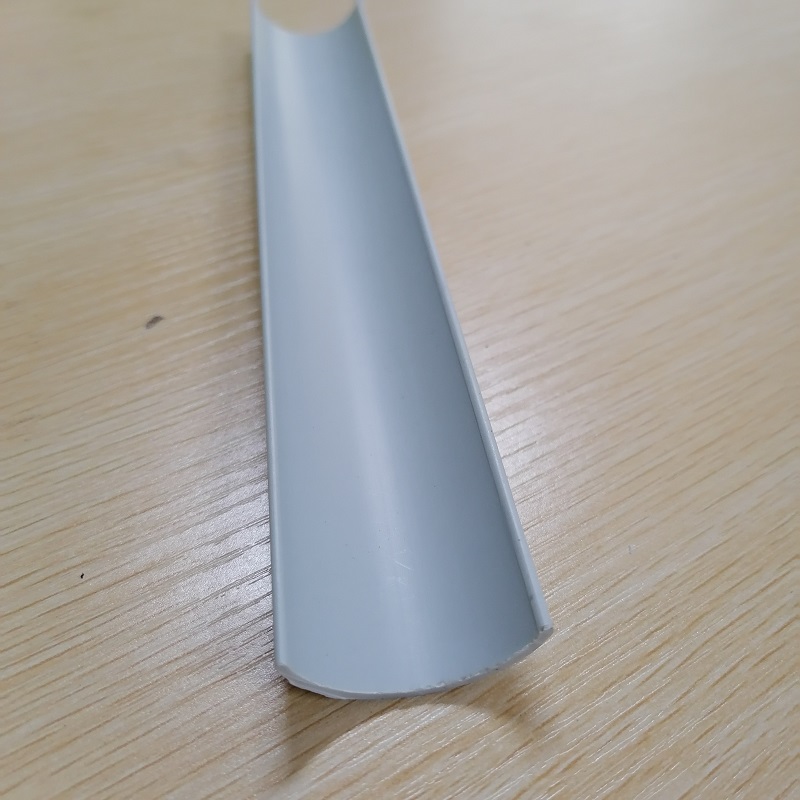 PVC C -kanava puoliympyrä PVC-putkiliuska PVC-suulakepuristettu profiili reunojen suojaamiseksi