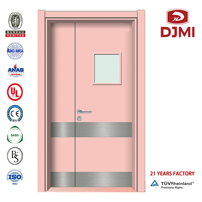 X-Ray Shielding Laminoitu Hpl Wood Door Cheap Interior with Aluminum Double Swing Door Ce/Iso/En Customezed Interior with Glass Window Automative Single Door Design Hpl Ovet Uudet asetukset Yhdistetyt sisätilojen puhdistuma Mdf Laminoid...