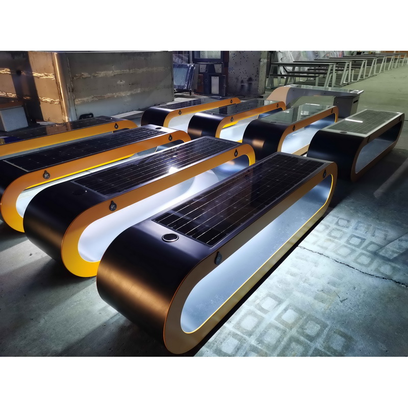 Muliti Function Langaton ladattava LED Strip High Quality Material High Quality Material Solar Smart Bench