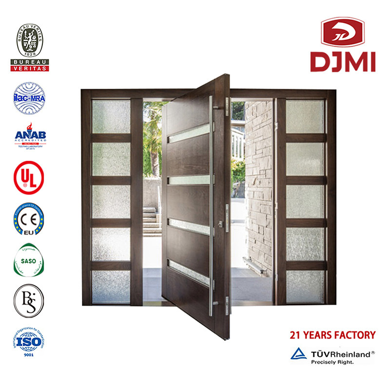 Chinese Factory Wooden with Glass Design Main Solid Wood Entrance Door High Quality Wood Woods for Villa Main Villa Entrance Wood Design Cheap Type of Home Modern Plywood Design Oven Puu
