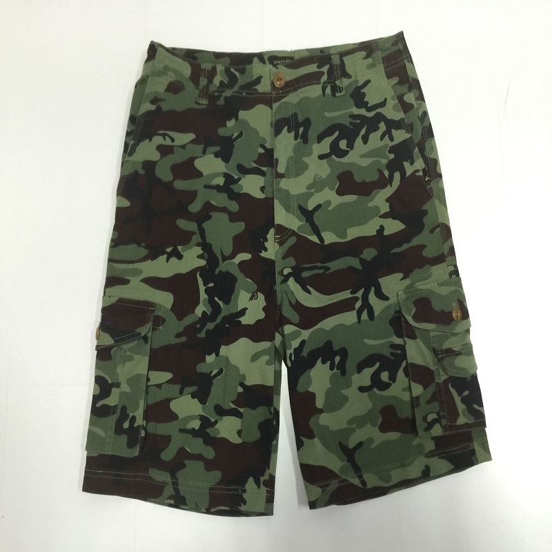 mens cargo print short