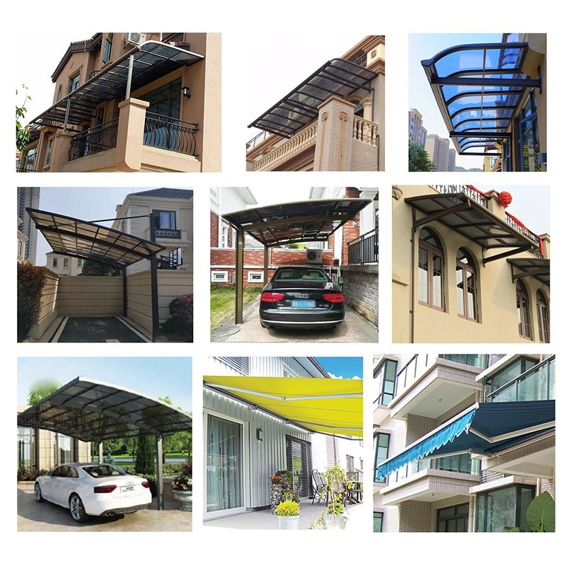 Hot Mying Roof Gazebo Residenctial Aluminum Polycarbonum Carport Canopy Customy for Doors and Terraces Commercial Polycarbonate Carport Canopy Multical Gazebo High Snow Load Carport Carport Carport Canopy