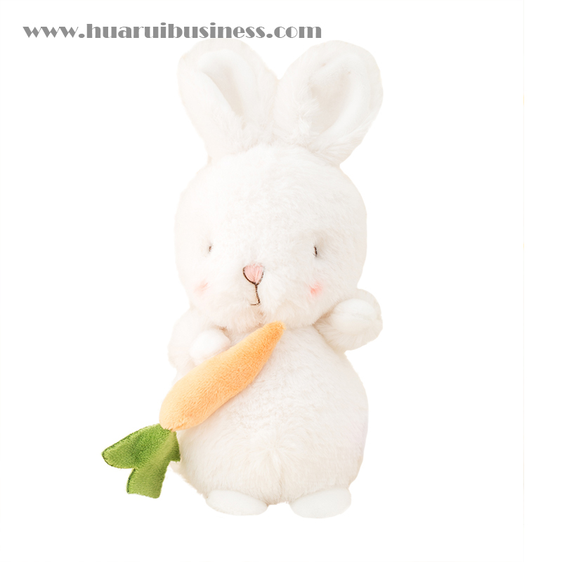 Paksu kaniiniturkinen kaniinilelu, tähti porkkanalla voi olla avaimenperä, koko 23cm