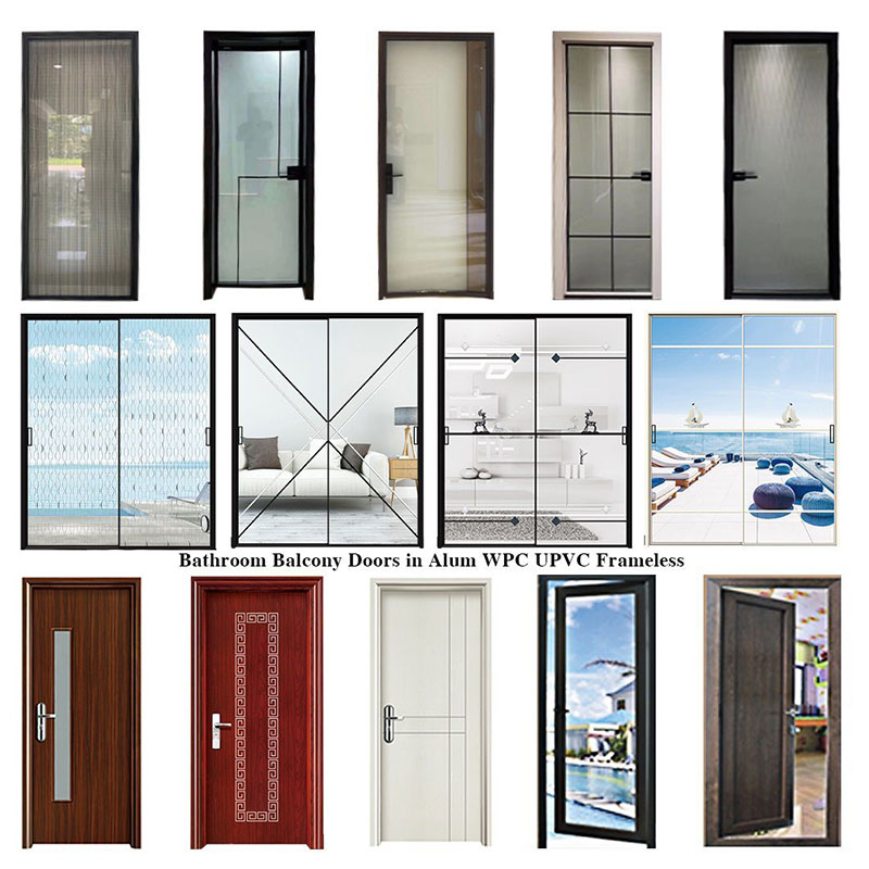 New Design Wooden Sisäovet Wpc kylpyhuone Hinta New Bedroom Hotel Room Waterfied Wpc Door Design Carved Wood Living Room Glass Door Wpc Ovet vedenpitävät