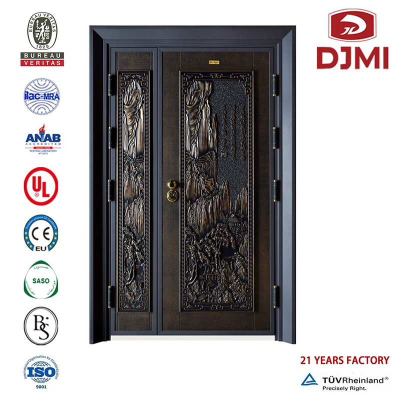 New China Supplerier Exterior Security Design External Steel Door New Home Design for India Exterior Security Steel Door Hot Exterior Security Steel Door Shint Iron Main Entrance Doors Doors Grill Design Double Entry Leaf Steel Door Price
