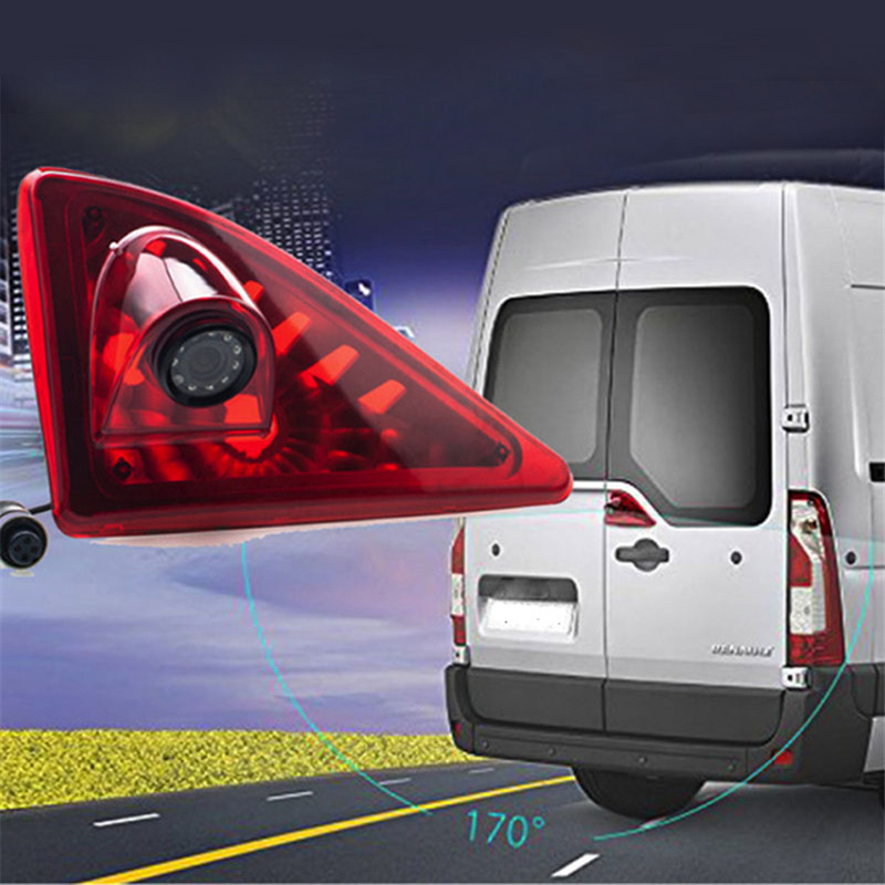 Automaattinen HD Night Vision Pysäköinti Käänteinen varmuuskopio Auto Video Brake Light Camera 2010-2016 Renault Master Nissan NV400 Opel Movano