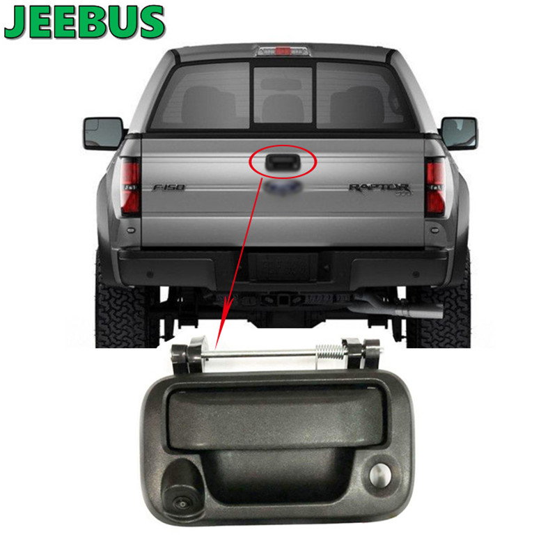 Automaattinen HD Night Vision Pysäköintijärjestelmä Käänteinen varmuuskopio -auto Video Tailgate Handle Camera Ford F150 2004-2014 F250 350 450 550 2008-2014 Super Duty 2008-2016