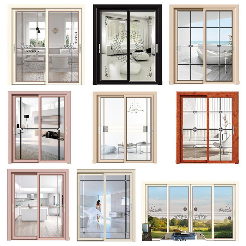 Gliding Glass Commercial Aluminum Door and Frame Brand New Sliding Sand Grey Color Aluminum Gling Glass Factory Outly Narrow Frame Aluminium Slinium Door Hot Myi Zen Designs Interior tai Magneettinen Sling Narrow Frame Aluminium Door