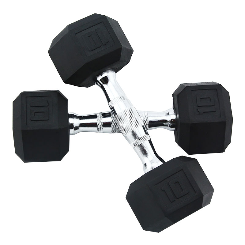 Kannattava ostaa urheilutuotteita, joissa on kuusikulmaiset dubbellit Fitness Equipment Rubber Dumbolls Body Building Dubbells for Sale
