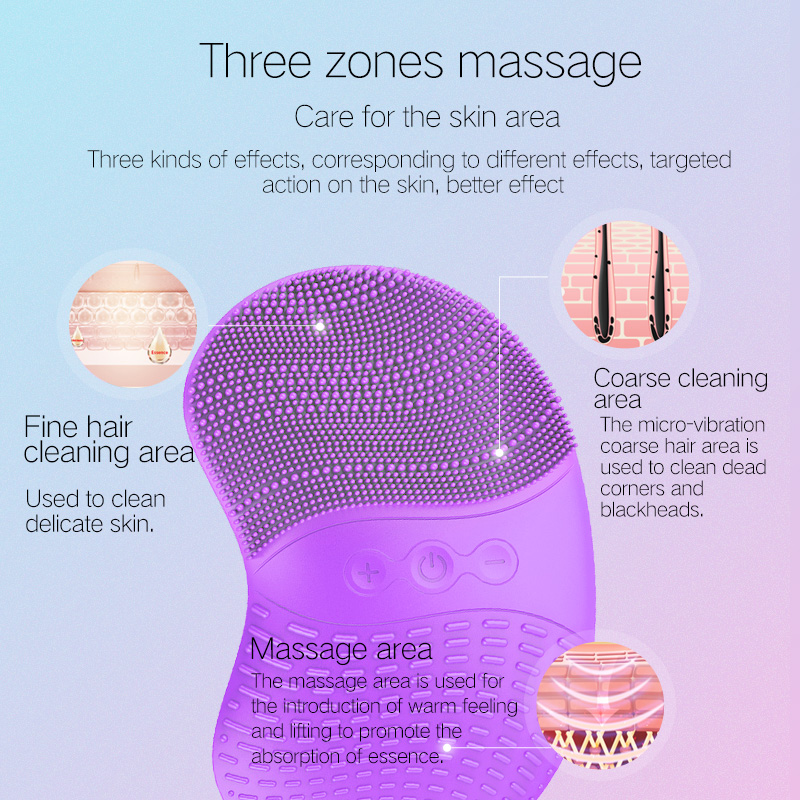 Face and Body Brush Spa Puhdistusjärjestelmä Sähköinen kuorinta kasvojen puhdistusaine