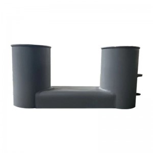 Meriristikon kiillotettu pronssinen kiinnitys yhdellä tai kahdella ristiristillä