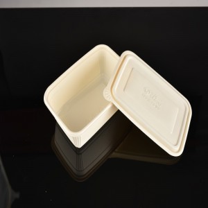 Korkealaatuinen, biologisesti hajoava maissitärkkelyksen lounaslaatikko