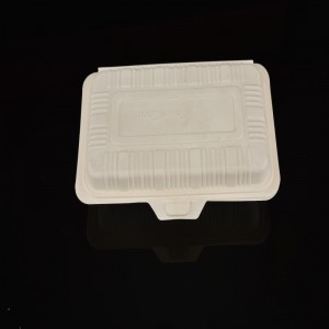 Korkealaatuinen, biologisesti hajoava maissitärkkelyksen lounaslaatikko