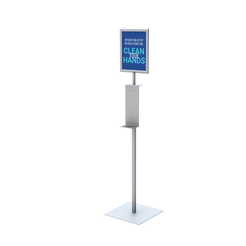TMJ706 Ilmaton Standard Single Side Floor Metal Hand Sanitizer Display Rack