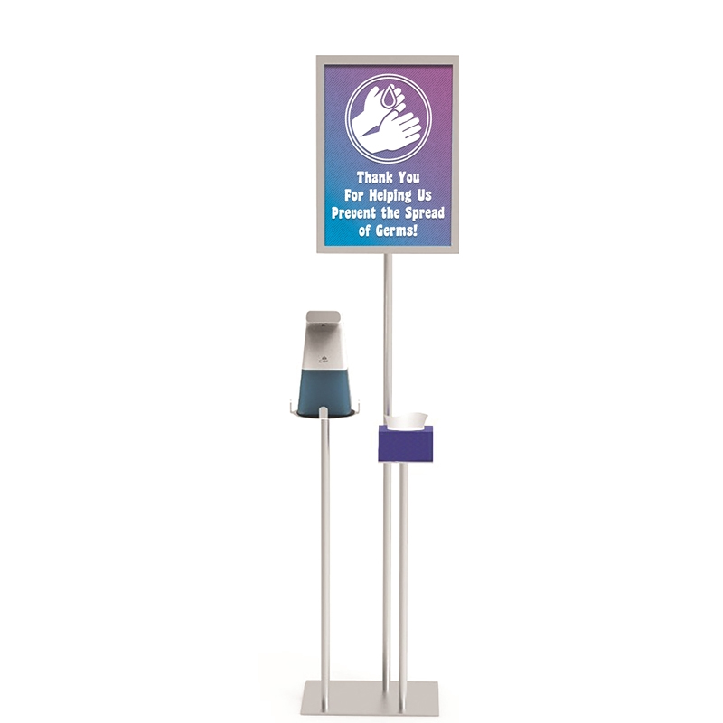 TMJ710 Lattia For Public Easy Assembly Cheap Metal Hand Sanitizer Display Rack