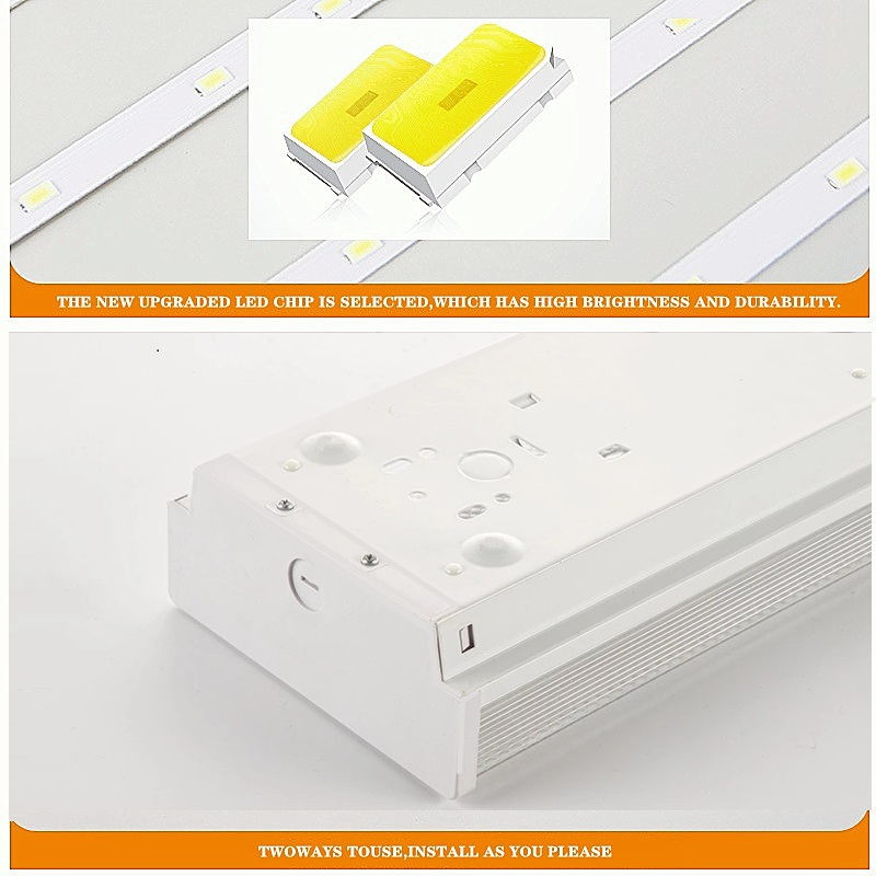 Seitsemän tuuman Rhombus, 4FT LED Wrapround 40W Wrapround Light, 4000K Neutraali White, 4-Foot LED Shop Lights for Garage