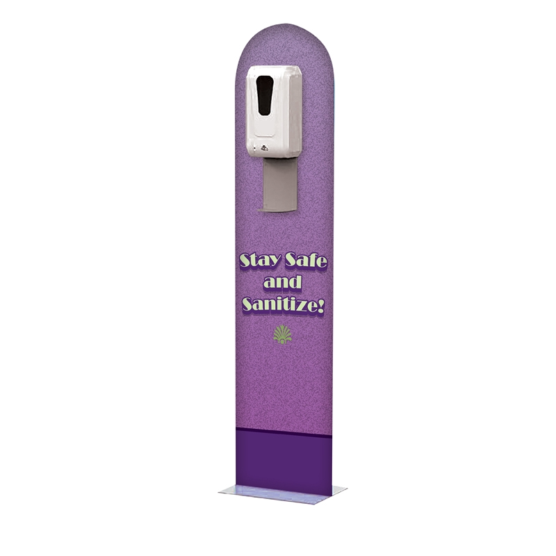 TMJ713 Lattian Standing Hand Sanitizer Displayer Stand with Holder Portable Hand Saniting Stand Display