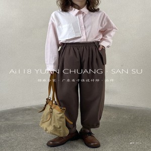 Löysät naisten housut, jotka on räätälöity sopimaan mihin tahansa tilanteeseen, mukavin rento tyyli puuvillapellava custom 11713 Tyylikäs ja löysä housut