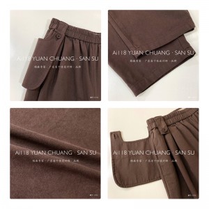 Löysät naisten housut, jotka on räätälöity sopimaan mihin tahansa tilanteeseen, mukavin rento tyyli puuvillapellava custom 11713 Tyylikäs ja löysä housut