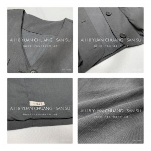 Rentoutunut muotoilu Minimalistiset tyyliset tavalliset liivit Kiinteän värinen puuvilla ja pellavanväriset erikoiskokoiset 18539 alustakit