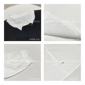 Rentoutunut muotoilu Minimalistinen tyylinen tavallisen tavallisen tavallisen tavallisen tasaisen värin strippaus Ohitettu erikoistilaus 19507 Pitkä irtonainen paita + Vyötakki