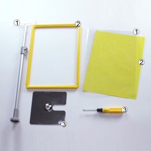 TMJ POP 020 -tukkumyynnin julisteteline Kaksipuolinen A-kehyskyltinhaltijan juliste