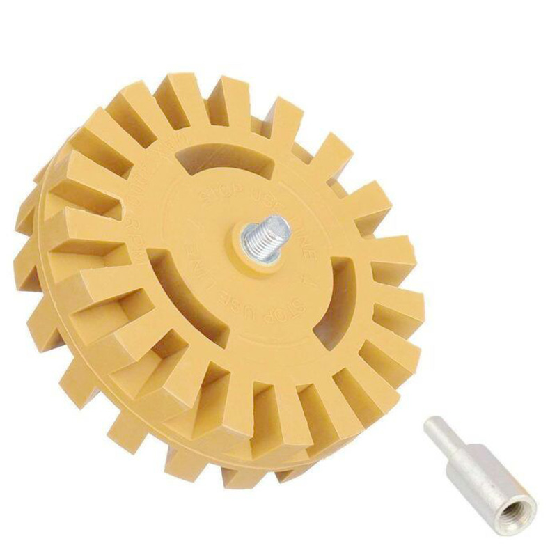 4 Inch Rubber Eraser Wheel Whizzy Wheel Vinyl dekal recover for poraus