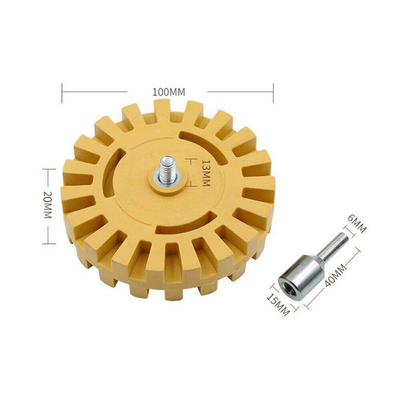 4 Inch Rubber Eraser Wheel Whizzy Wheel Vinyl dekal recover for poraus
