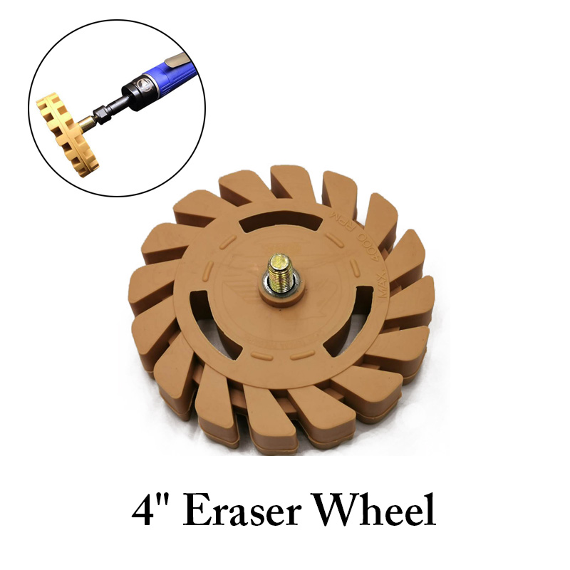 4 Inch Rubber Eraseri Wheel Decal Discover Wheel Decal Car Wallpaper Ceramic Clearing Tools