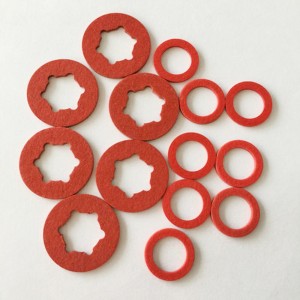 Korkean lämpötilan kestävä pyöreä nopea paperi, palonkestävä punainen nopea paperi, sähköeristepaperi