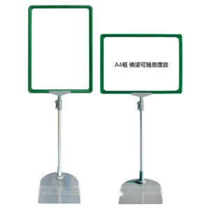 TMJ POP 044Huonekalu- ja kirjakauppaan Pöytäteline Pöytäteline Kirkas POP-akryylimerkkipidike 8,5 x 11 tuuman mainoskehys