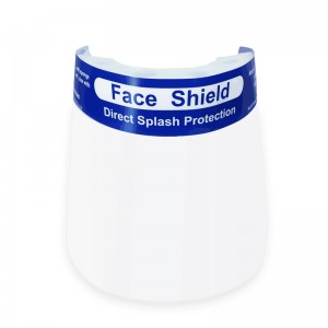 2021 Iso linssi Läpinäkyvä suojaava sumun kasvosuojus, jossa on elastinen otsanauha