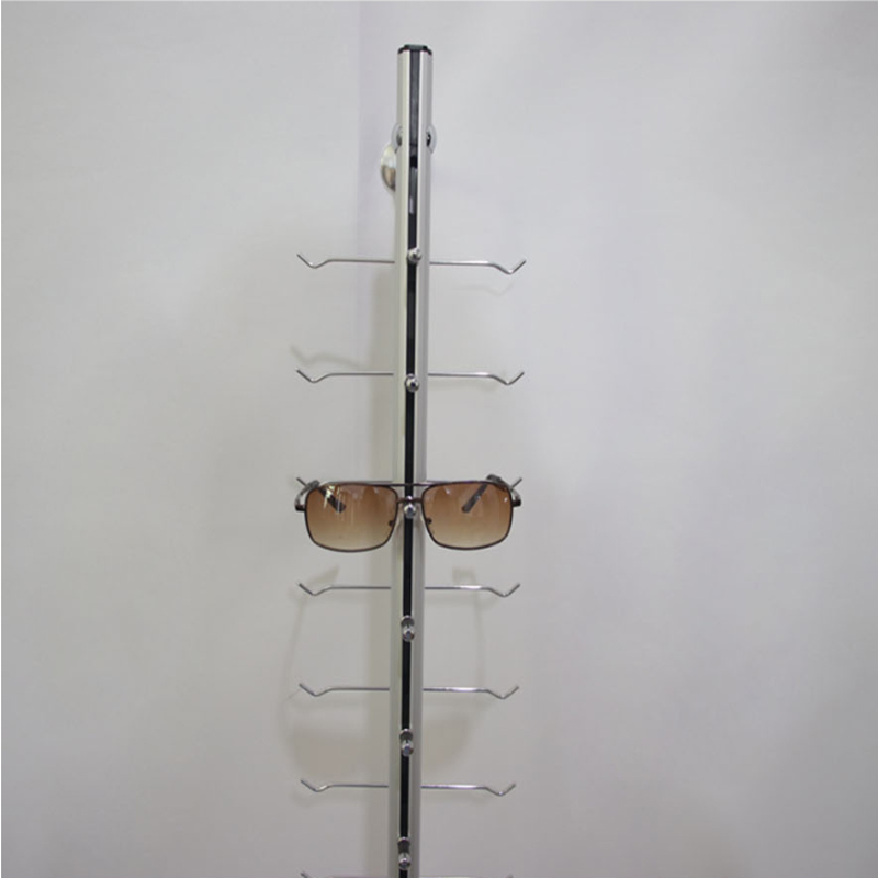 TMJ PP-573 Optisten myymälöiden seinät seisovat pyörivät lasinäytöt