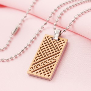 Tukku ruostumattomasta teräksestä valmistettu kaksisävyinen koiran tag-riipus-kaulakoru