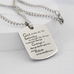 Stainless Steel Mens Womens Jewellery Military Tag sanoilla Inspirational Neaklace Dog Tags Pendant