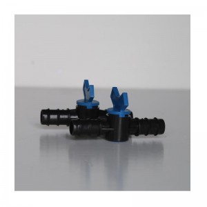 PE- valuputken upotettu liitosventtiili