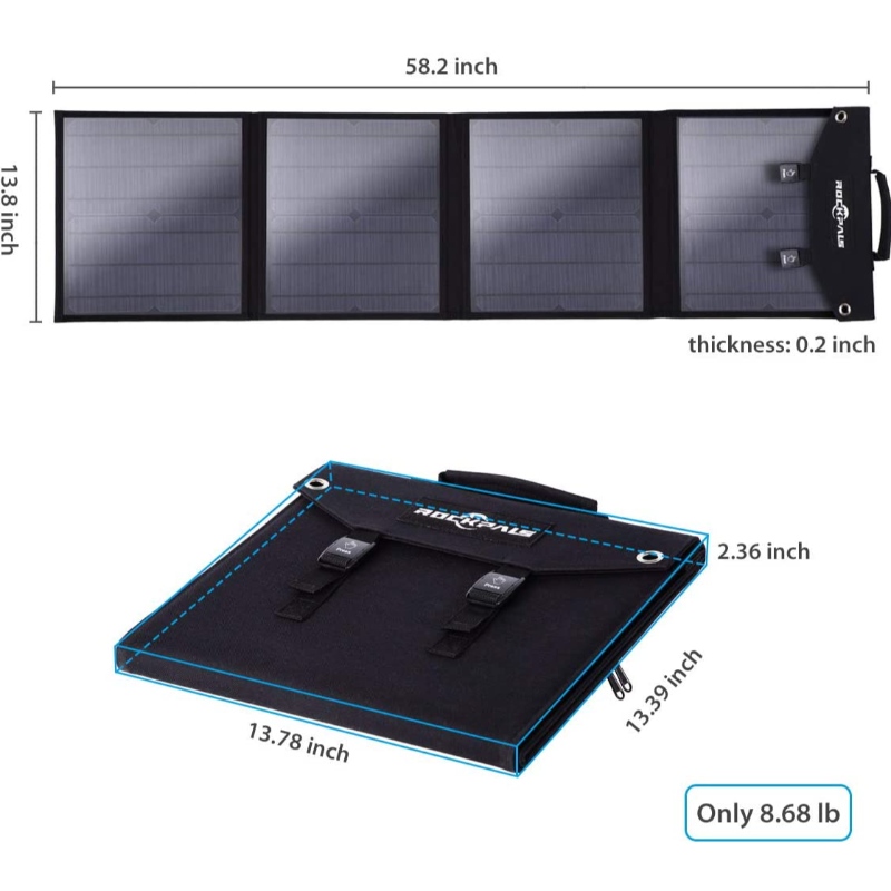 60W Auringon taittopussi