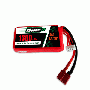 HD POWER 1300mAh 35C 3S 11.1V lipo -akku